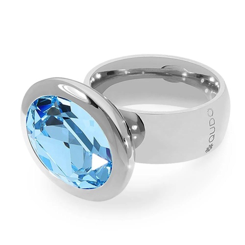 Кольцо Qudo TIVOLA big S aquamarine  17.2 мм, 632002/17.2 BL/S фото 3
